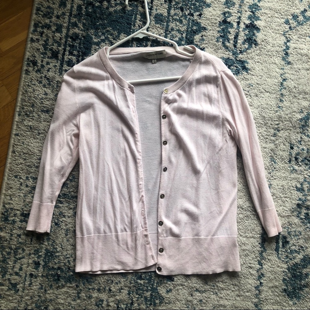 Jones New York Light Pink Cardigan